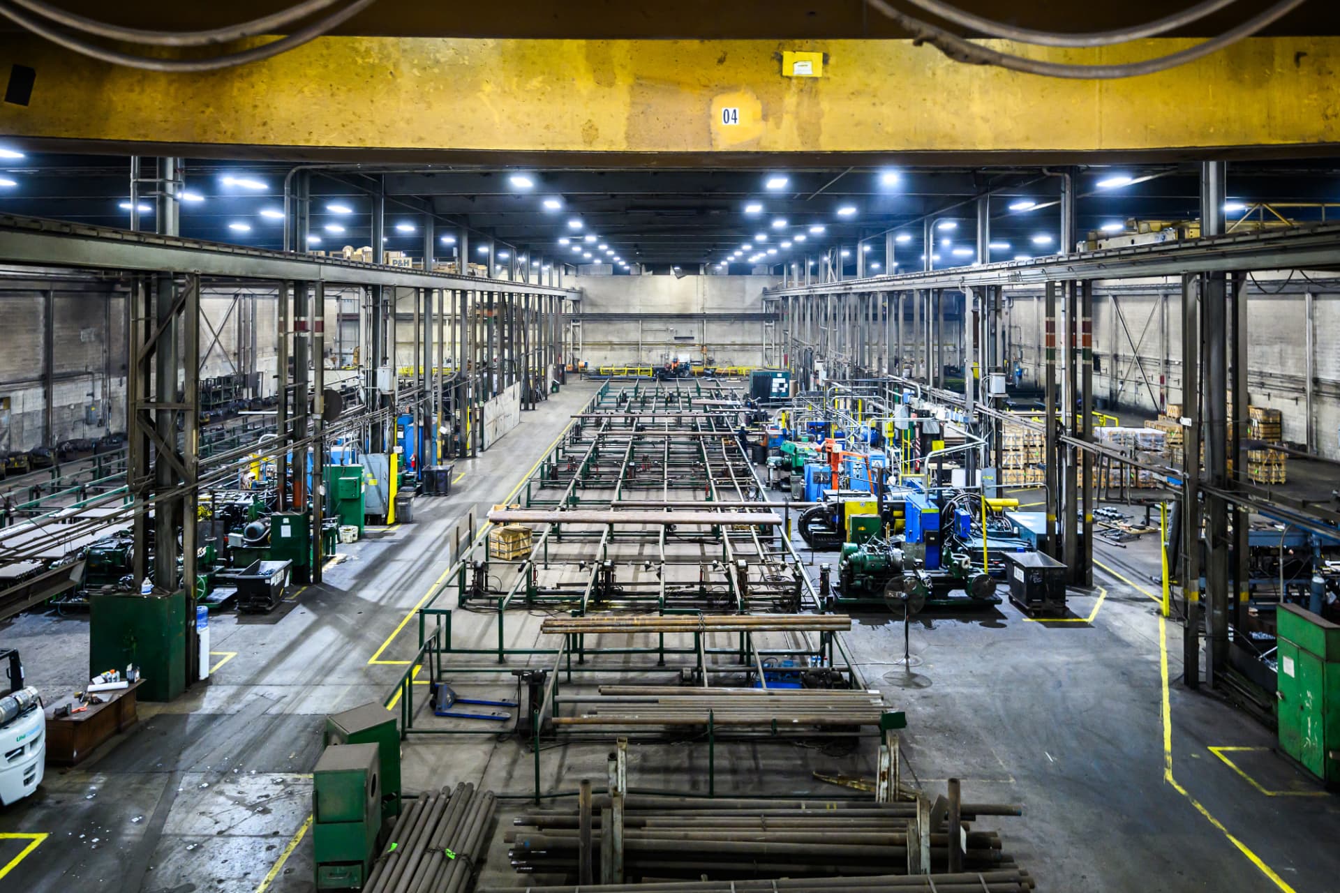 Overview of the Helical Anchors manufacturing floor