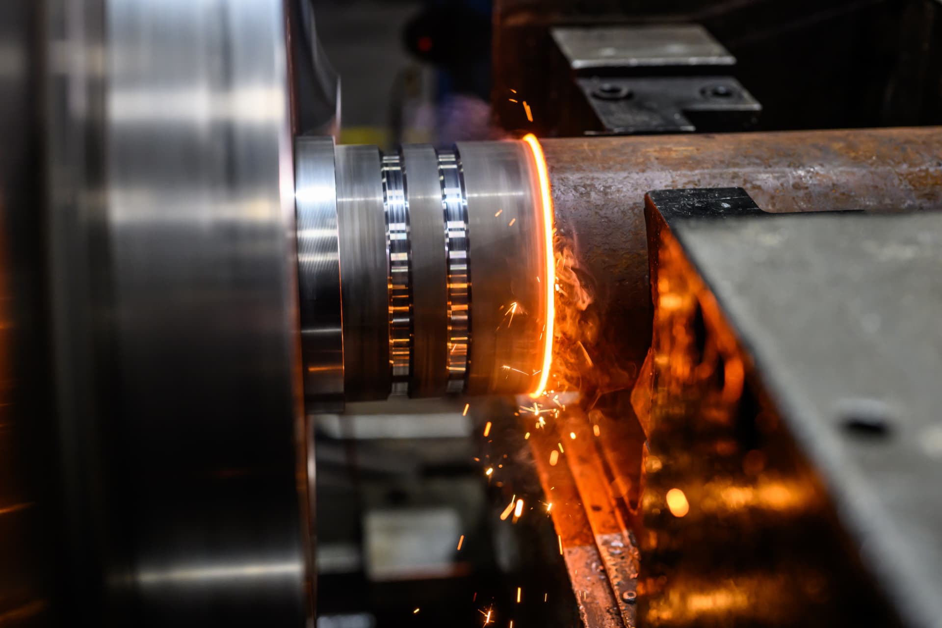 Inertia weld